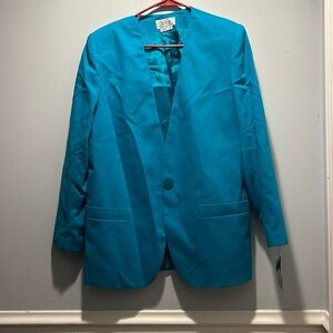 Vintage teal blazer